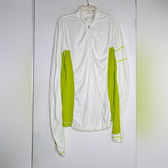 RARE!! Lululemon Men’s 1/4 Zip Pullover Neon/White Jacket XXL - Picture 1 of 3
